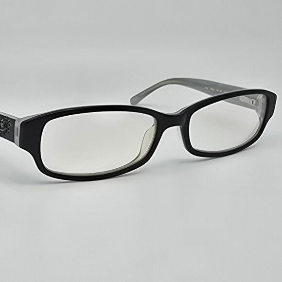 Bebe Hugs BB5063 001 Jet Black on Baby Blue Eyeglasses Frame w/ Case 52-16-135 - Picture 7 of 15